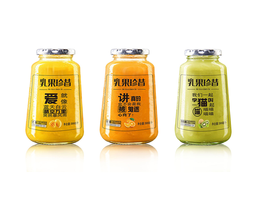 透明奶昔標簽